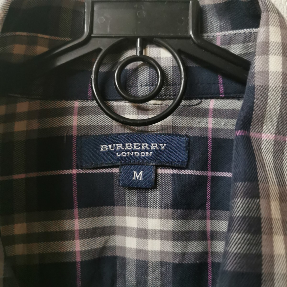 BURBERRY バーバリー ブラウス タータンチェック チェック ネイビー