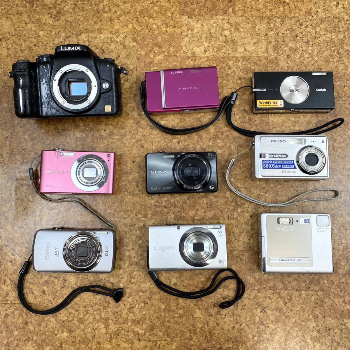 Panasonic Canon Minolta Kodak Fujifilm Casio Olympus Sony Lumix Ixy