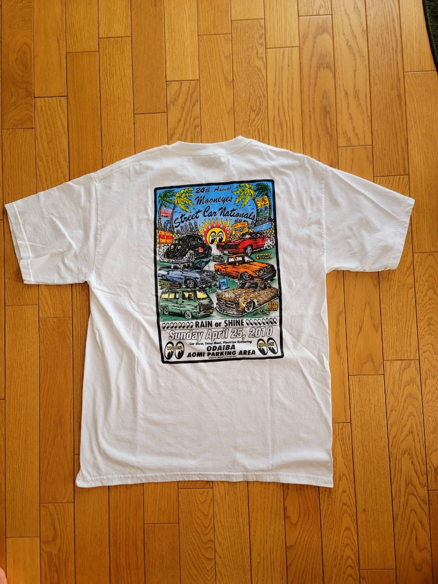 ★2010年 24TH. MOONEYES STREET CAR NATIONALS T SHIRT L size GILDAN 空冷VW ...