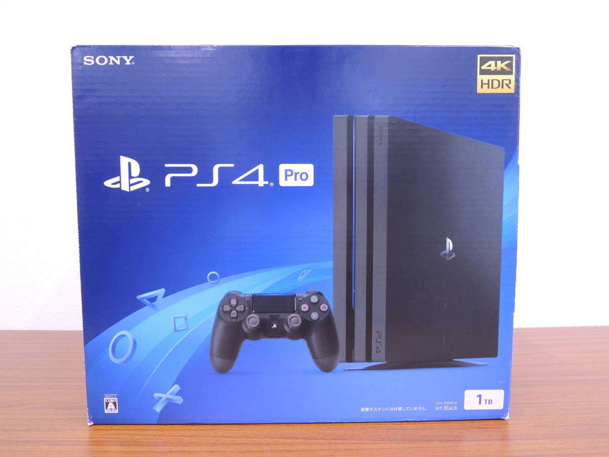 中古】PS4 Pro 本体1TB CUH-7200B ジェットブラック(183) /【Buyee