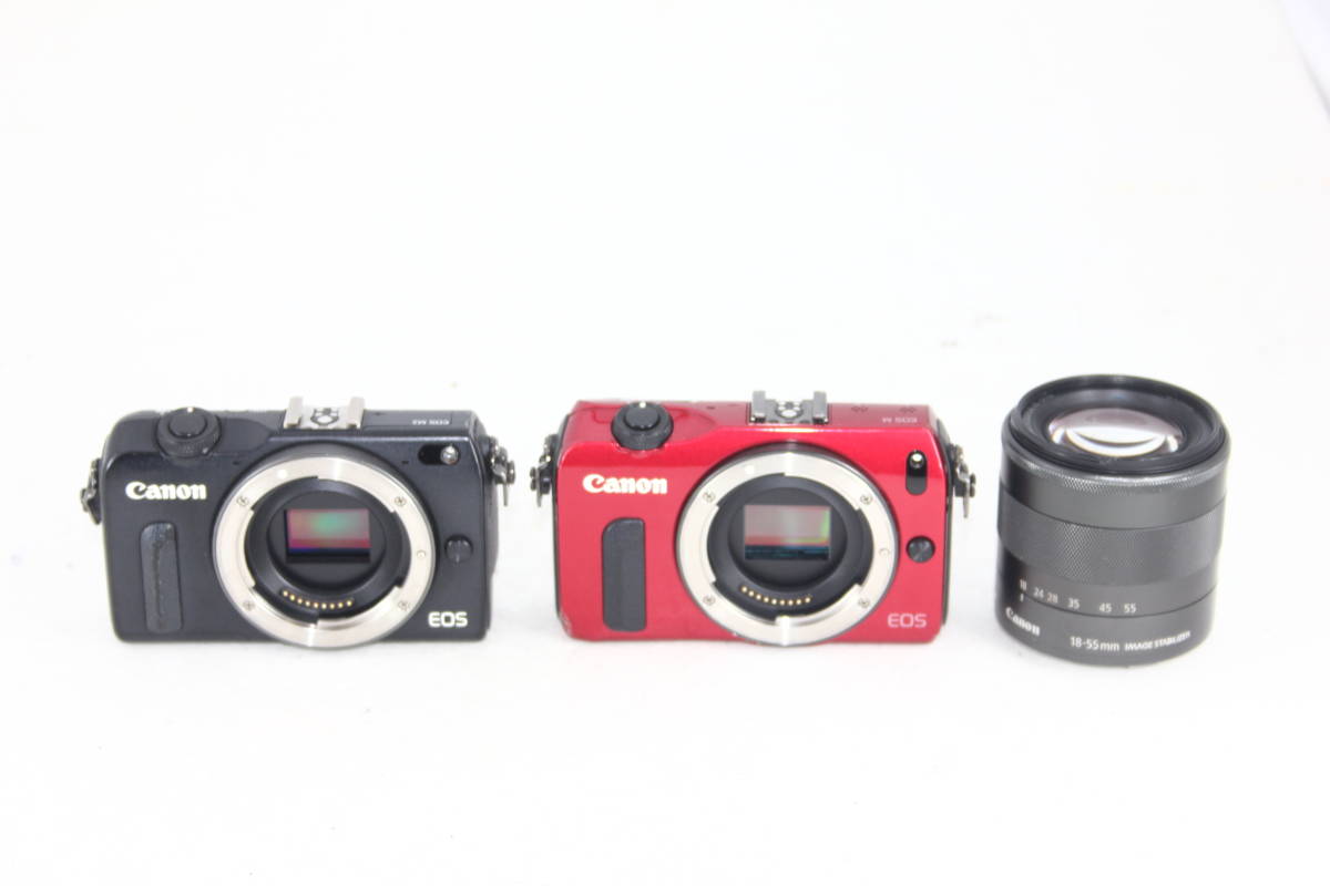 ミラーレス2台まとめ売り】Canon EOS M ＋EOS M2 レンズキット #0093