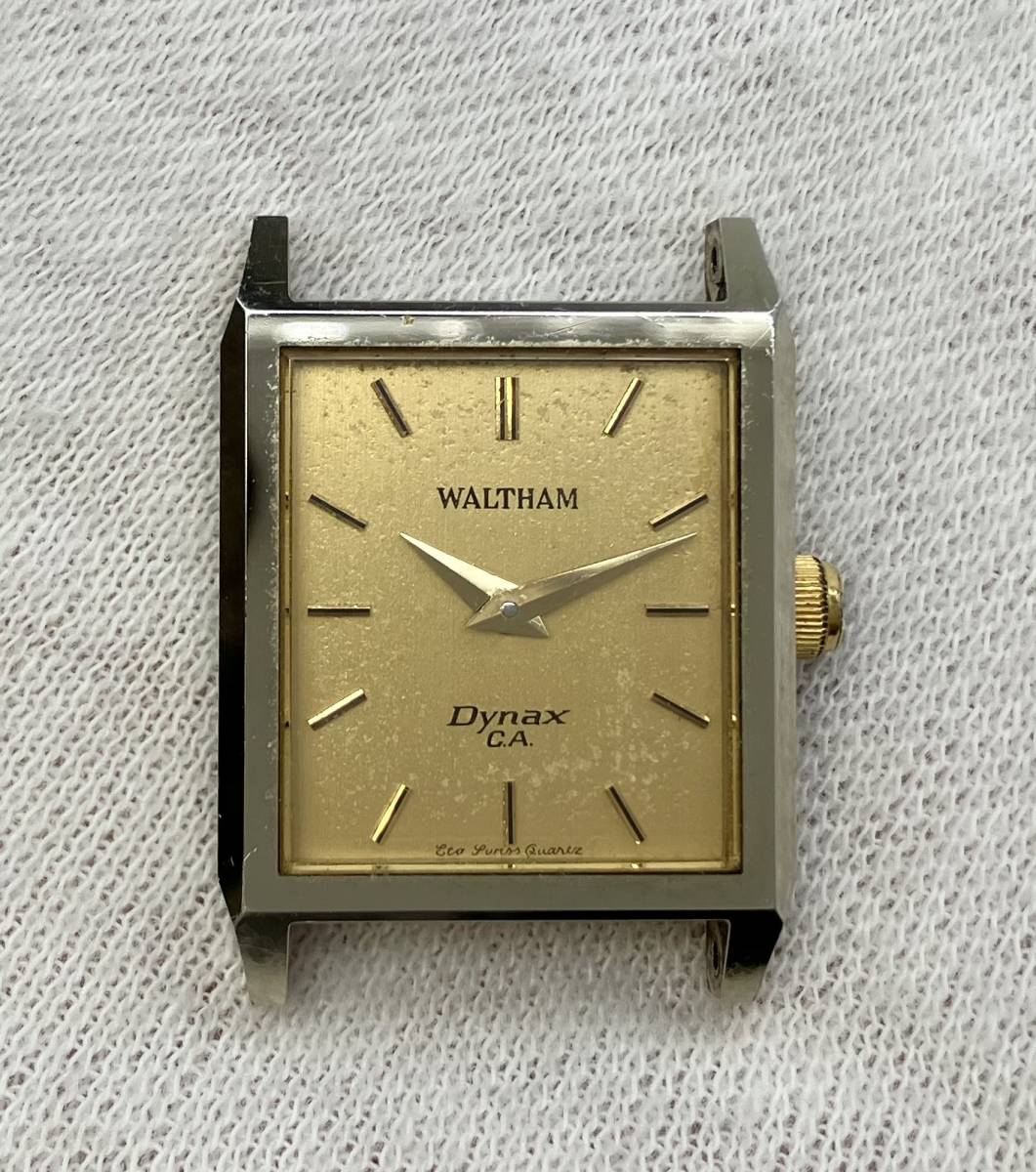 【ジャンク】 WALTHAM ウォルサム DYNAX CA ダイナックス クォーツ レディース 腕時計 スクエア アンティーク ヴィンテージ