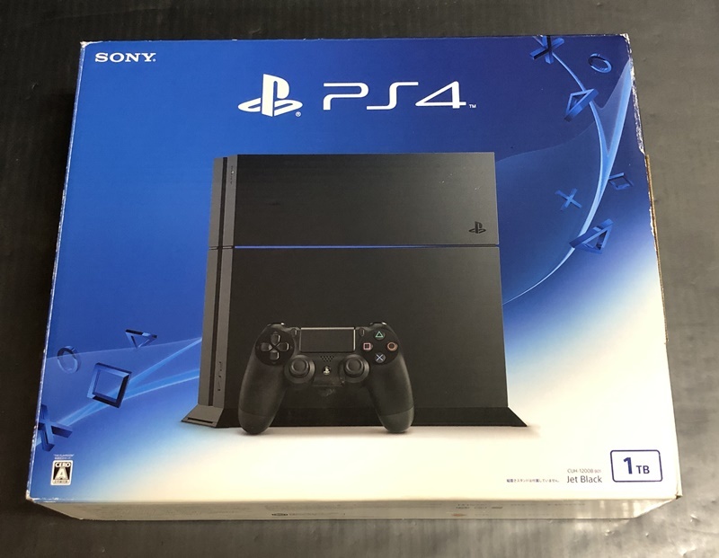 簡易動作確認済】PlayStation 4 ジェット・ブラック 1TB CUH-1200B 欠