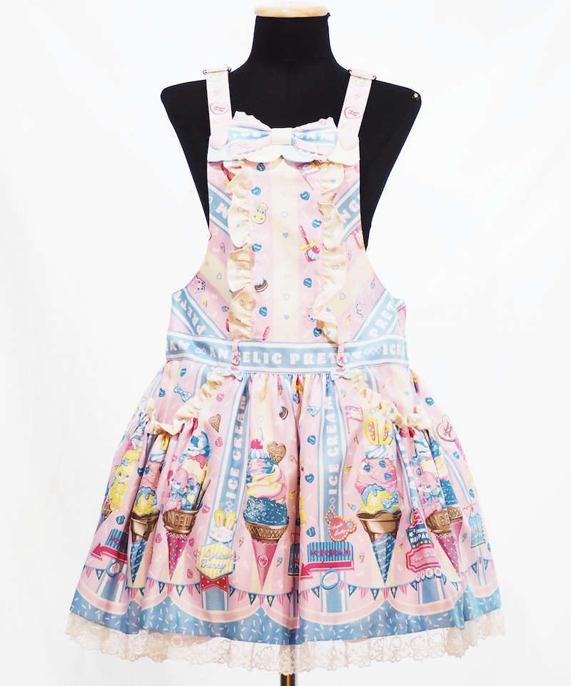 Angelic Pretty Ice Cream Parlor サロペット アンジェリックプリティ アイスクリームパーラー ワンピース