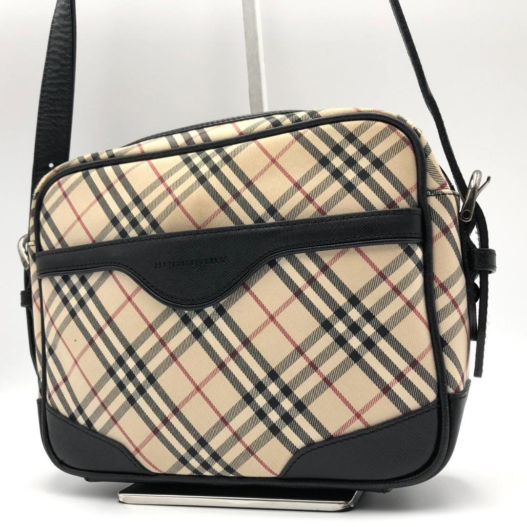 BURBERRY バーバリー ノバチェック サフィアーノレザー キャンバス