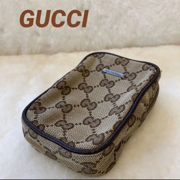 ☆ GUCCI ☆ グッチ GGキャンバス シガレットケース ユニ 兼用