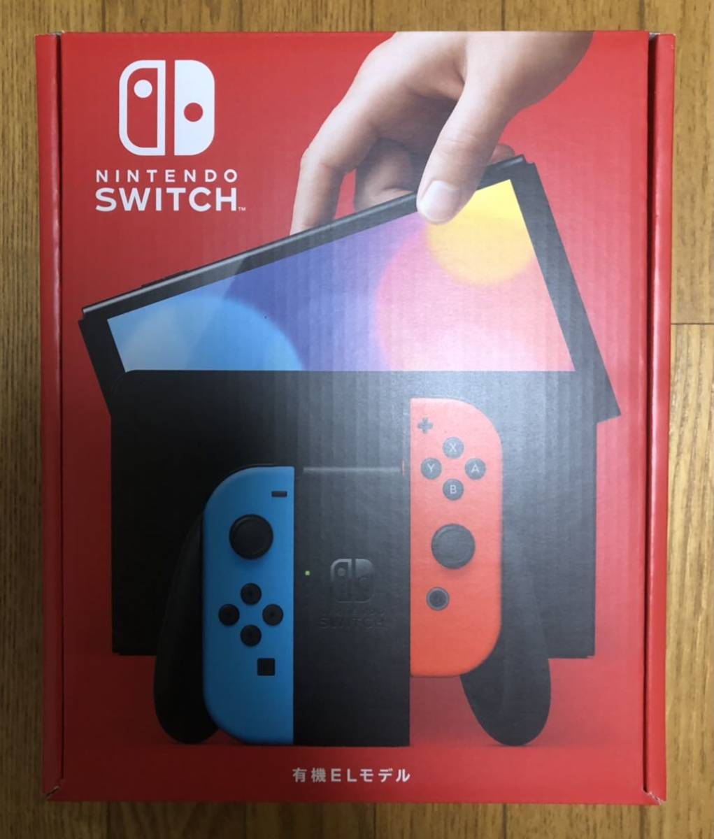 新品未開封Nintendo Switch(有機ELモデル) Joy-Con(L) ネオンブルー/(R