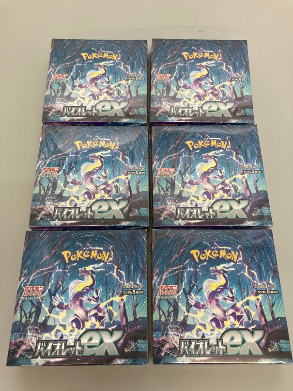 H【パック未開封/現状品】 ポケモンカード バイオレットex 6BOX 未開封