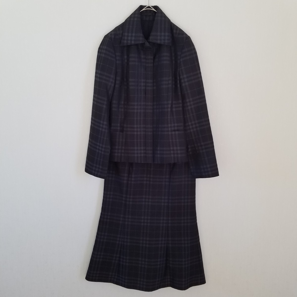 BURBERRY LONDON チェック柄 マーメイドフレアスカート 36size