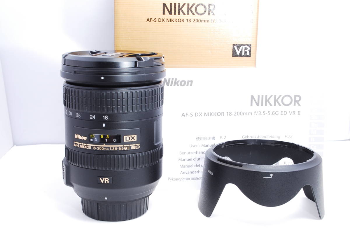 〓非常に綺麗 フード付〓ニコン Nikon AF-S DX NIKKOR 18-200mm F3.5