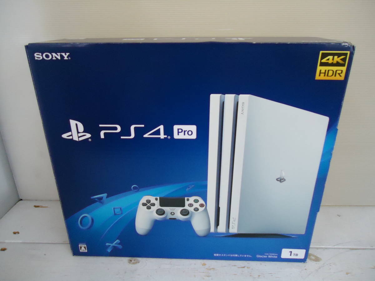 G2487 送料無料！ PlayStation 4 Pro グレイシャー・ホワイト 1TB (CUH