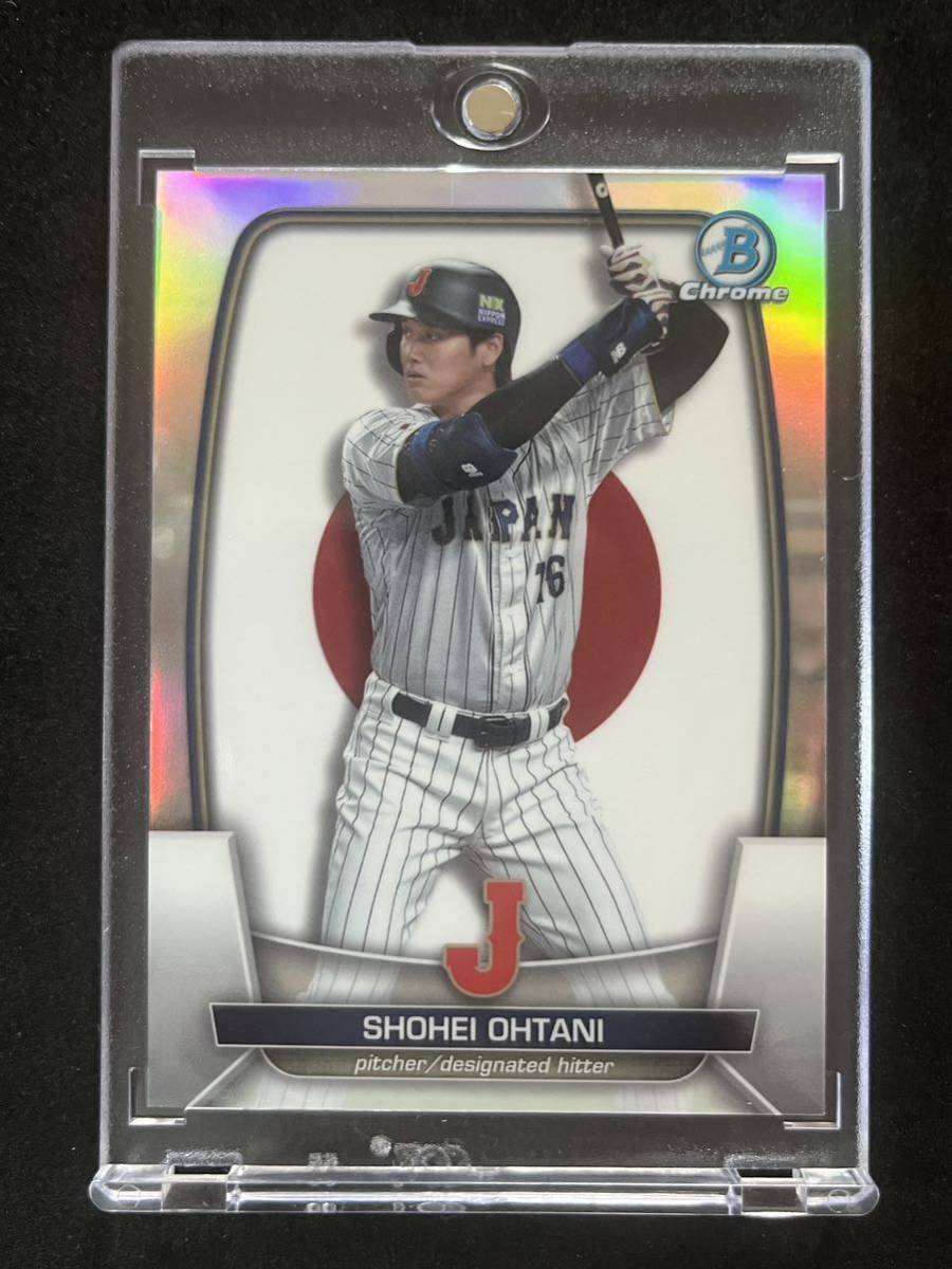 【499枚限定】大谷翔平 2023 Bowman Chrome WBC Flag Refractor Shohei Ohtani リフラクター