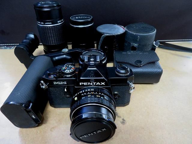 ジャンク品】PENTAX ペンタックス MX 黒 MOTOR DRIVE MX 他レンズ