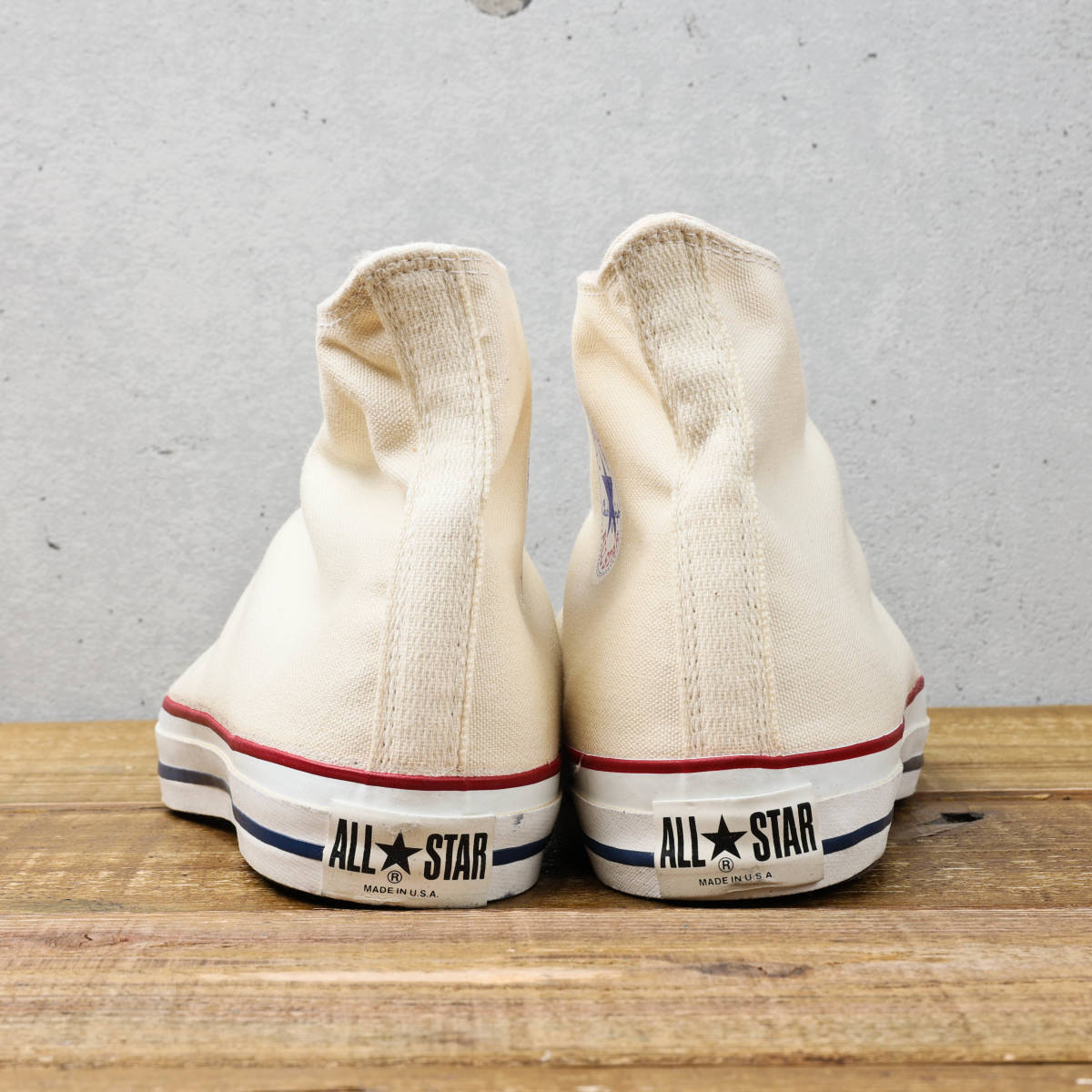 デッドストック◇CONVERSEコンバース◇1980年代 ALL STAR HI ◇生成り