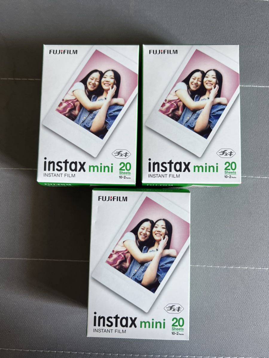 チェキ instax mini フィルム 20枚×3箱 新品未使用 送料無料 /【Buyee