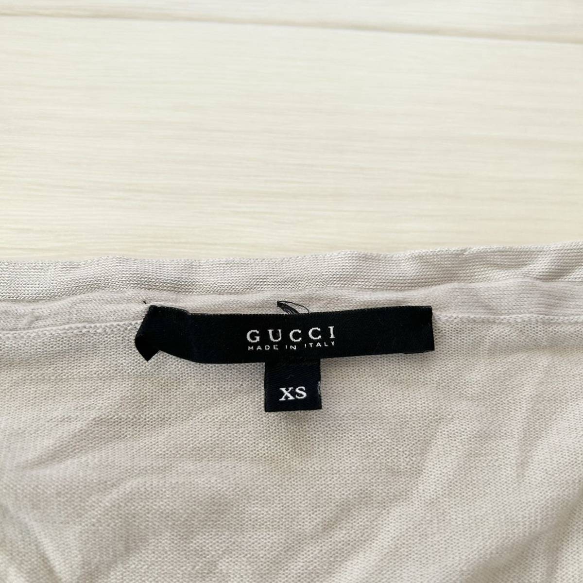 GUCCI 薄手 ニット XS ライトグレー 正規品 /【Buyee】 bot-online