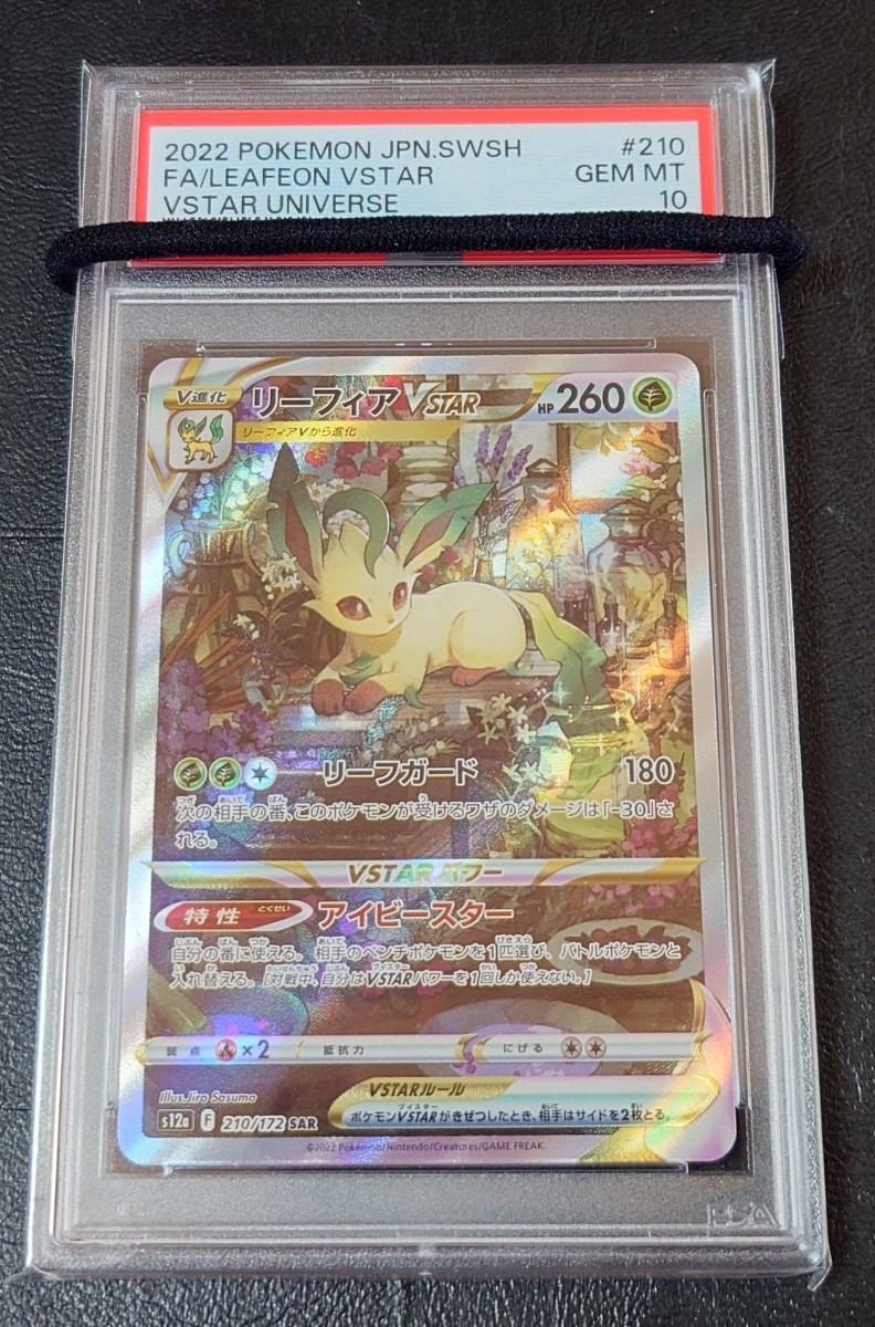 PSA10 ポケモンカード リーフィア VSTAR 210 / 172 SAR GEM MINT S12a