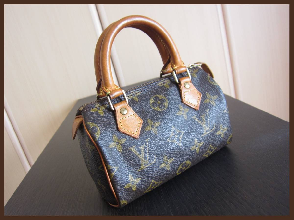 中古美品 良品 LOUIS VUITTON ルイヴィトン モノグラム ミニスピーディ ...