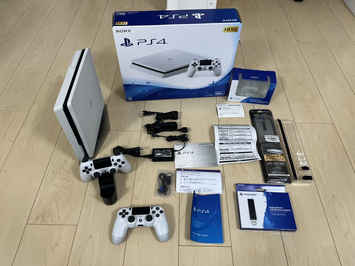 PlayStation4 本体 白 CUH-2200AB02オプション多数セット /【Buyee