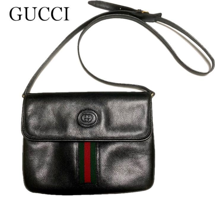 GUCCI グッチ シェリーライン インターロッキング ショルダーバック