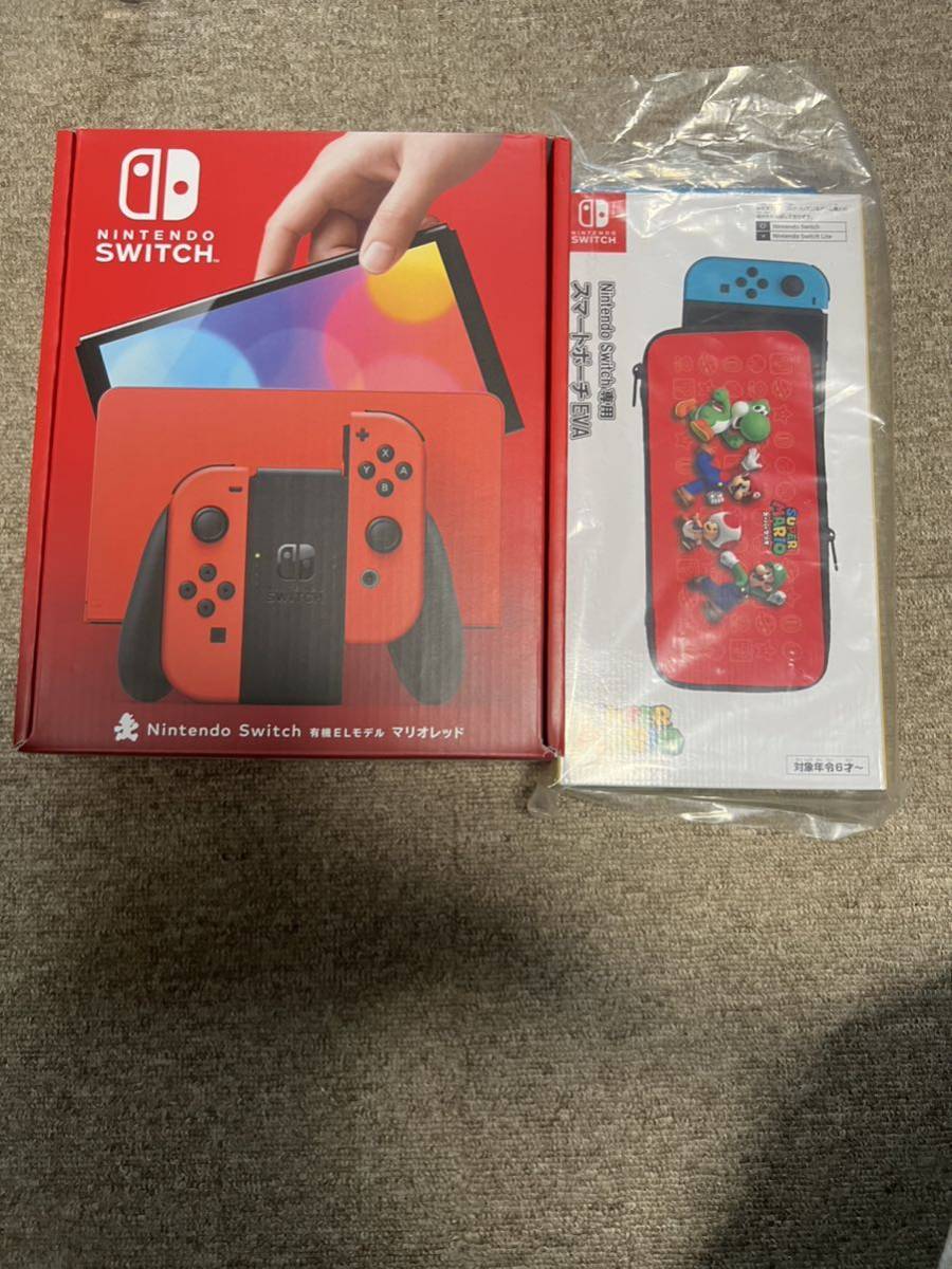 極美品・中古】ニンテンドースイッチ本体 有機ELモデル マリオレッド