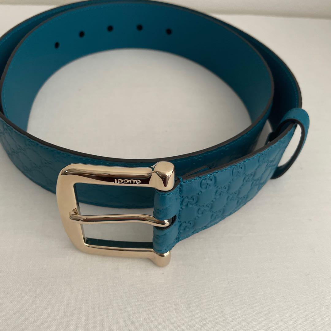 新品】グッチGUCCI ベルト ブルー マイクログッチ 希少 /【Buyee】 bot