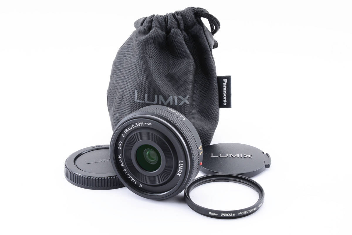 パンチホールカメラ パナソニック LUMIX G 14mm f2.5 ASPH. H-H014A