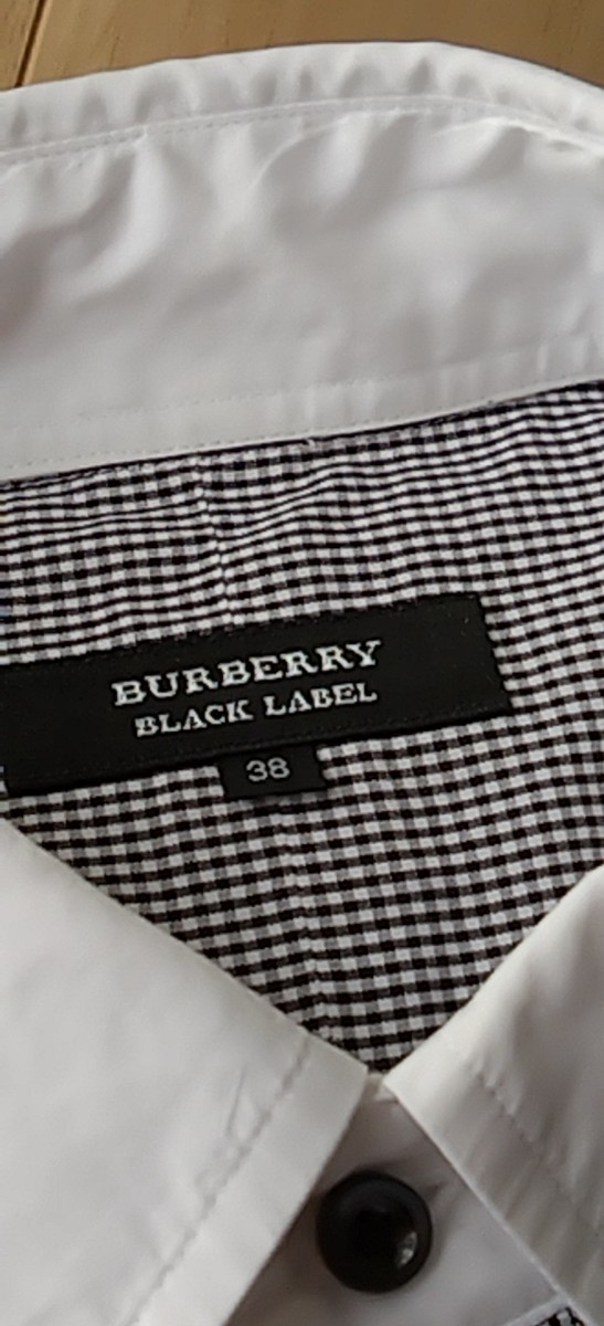 BURBERRY BLACK LABEL バーバリー メンズシャツ ボタンダウン サイズ38