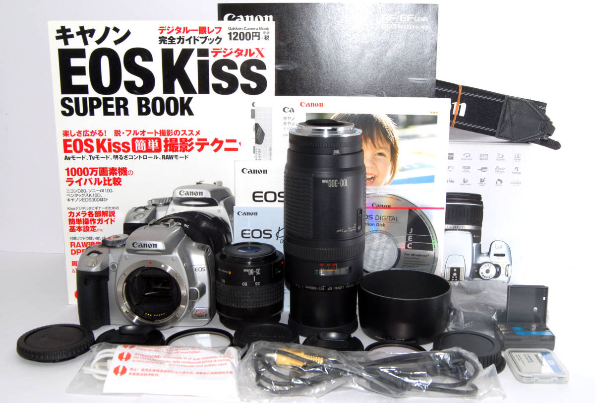 ◇初心者入門＆付属品多数◇ Canon キャノン EOS Kiss X 純正＆超望遠