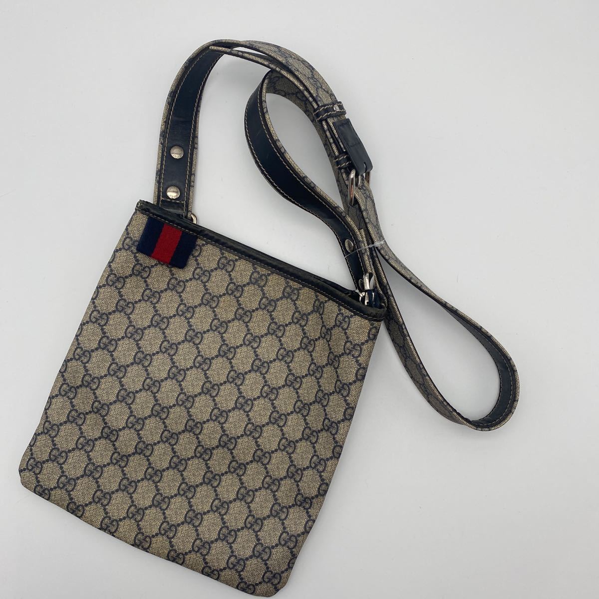 美品】GUCCI グッチ ショルダーバッグ GGスプリーム シェリーライン