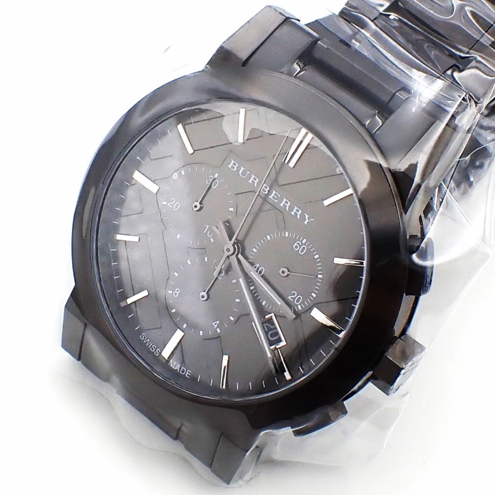 ほぼ新品 Burberry バーバリー BU9354 クロノグラフ メンズ 腕時計