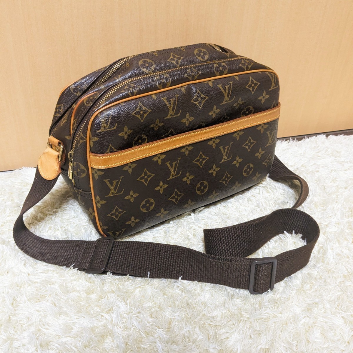 極美品】ルイヴィトン VUITTON リポーター モノグラム ショルダー