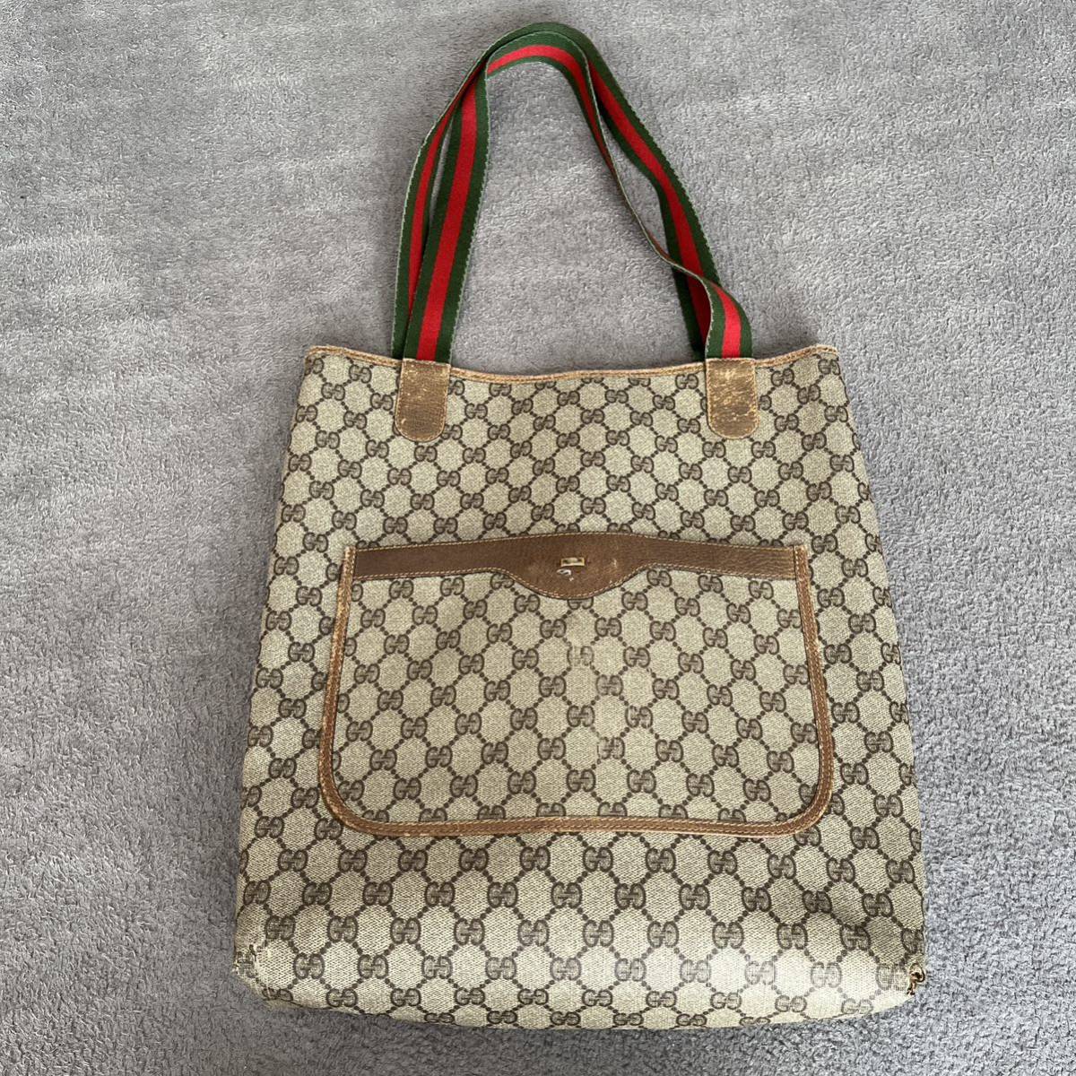 GUCCI グッチ トートバッグ ショルダー シェリーライン ヴィンテージ