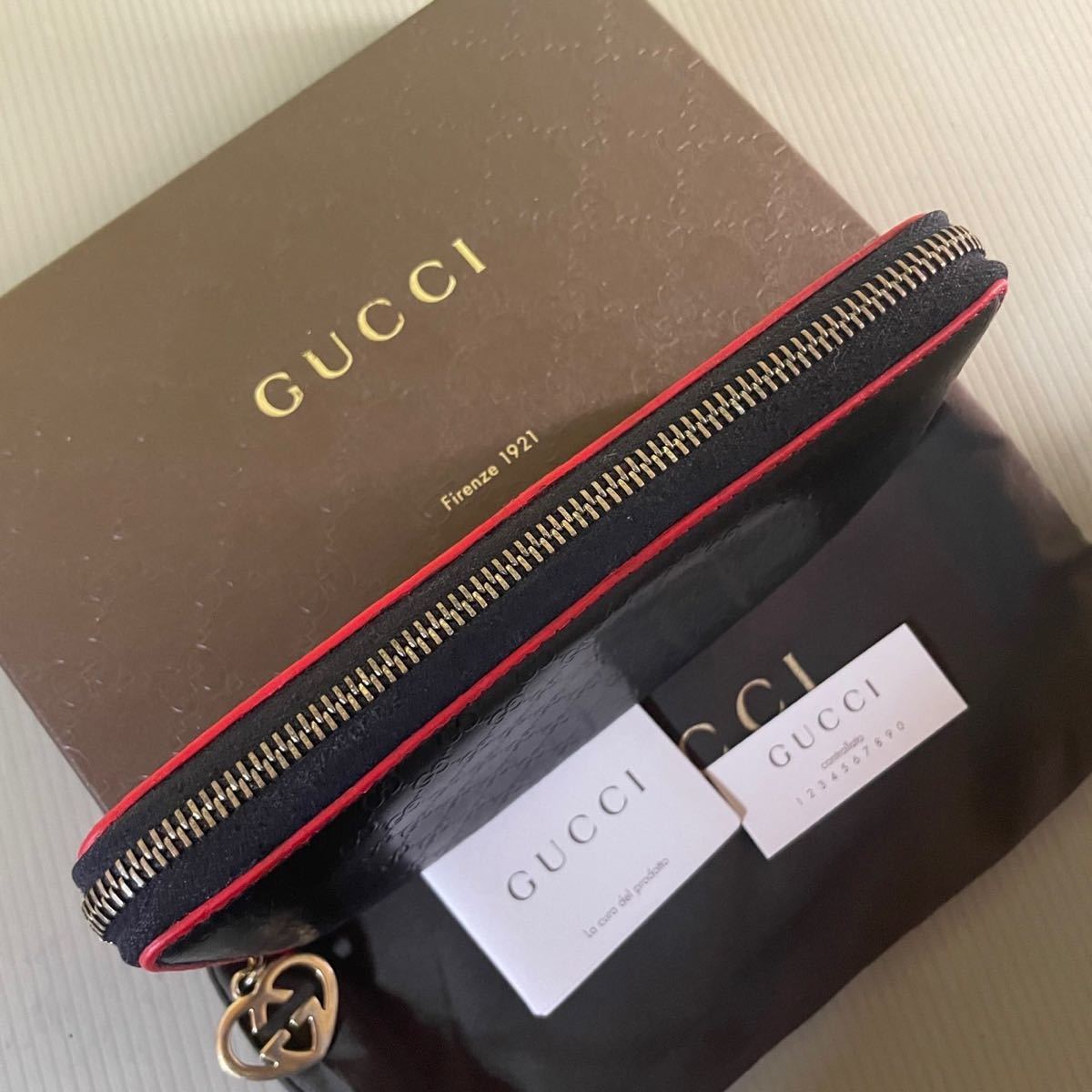 １円〜美品 グッチ GUCCI ソーホー SOHO 長財布 ラウンドファスナー