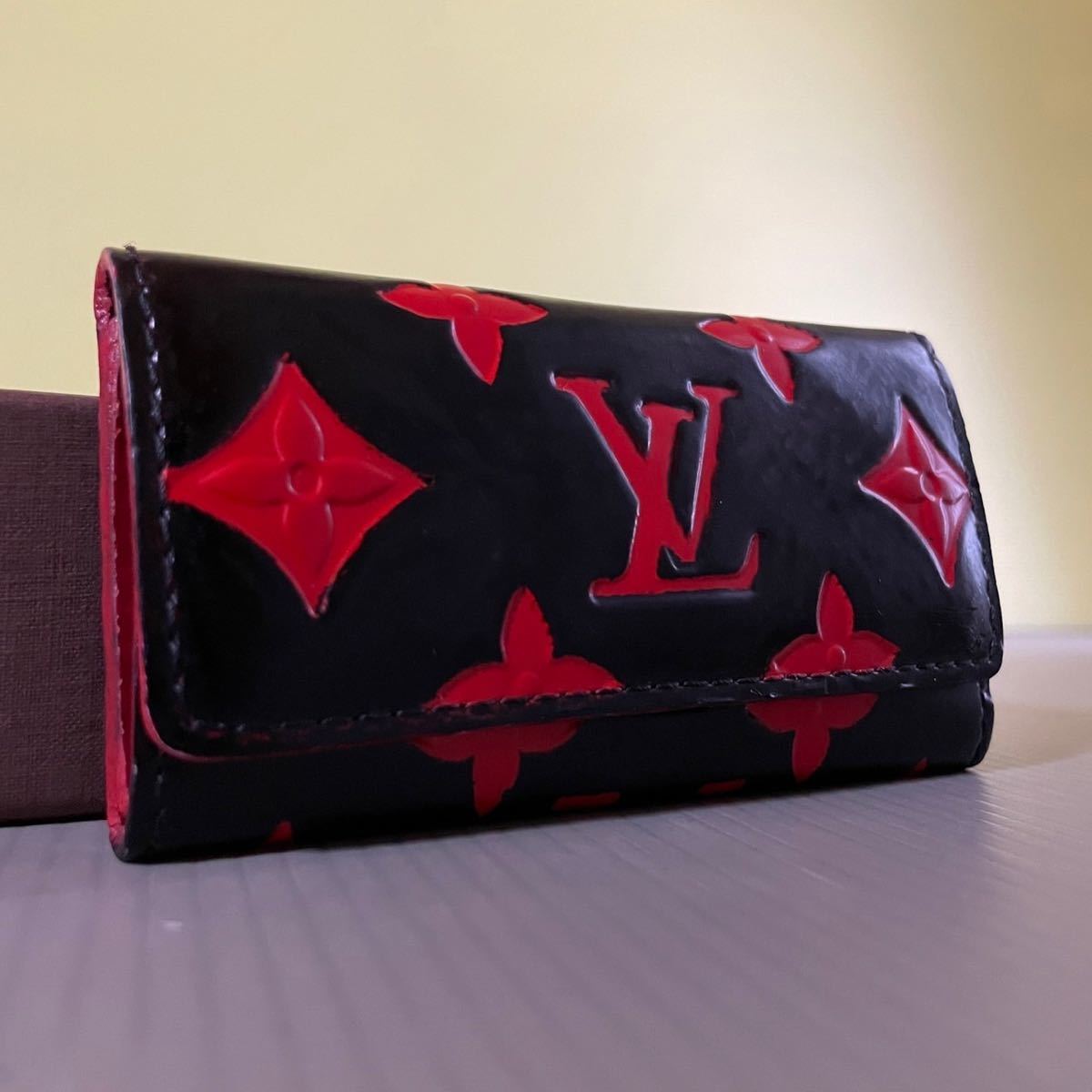 1円~ 美品 LOUIS VUITTON ルイヴィトン ヴェルニ キーケース 4連