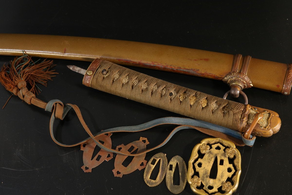 E763 軍刀拵え/旧日本軍/鞘/鍔/柄/ミリタリー/刀装具/武具(日本刀)50382 /【Buyee】 Buyee - Japanese ...