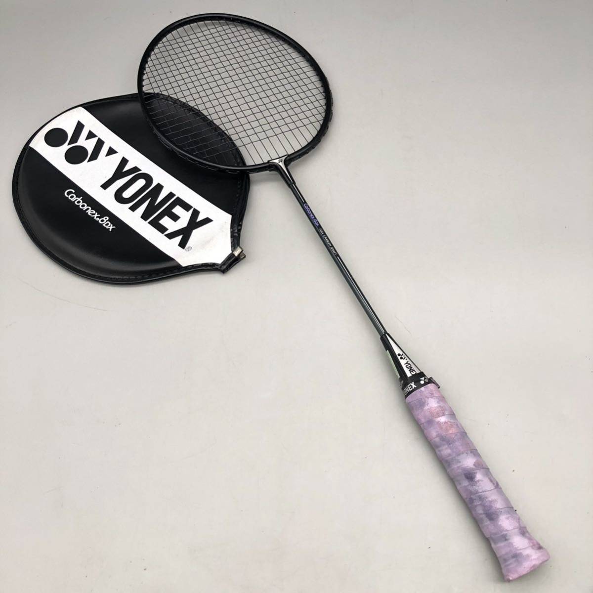YONEX ヨネックス バドミントン ラケット carbonex 8DX カーボン シャフト 2UG5 B8600 黒 ブラック ケース