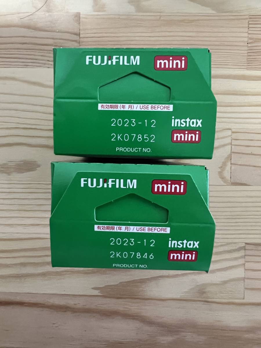 FUJIFILM instax mini 10×2Pack 2箱 有効期限 2023.12 新品未開封