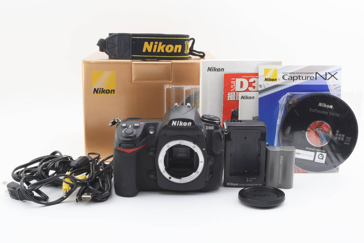 完動美品】人気のカメラ ニコン NIKON D300 ボディ 元箱・付属多数