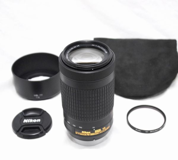 新品級の超美品・フード付き】Nikon ニコン AF-P DX NIKKOR 70-300mm f