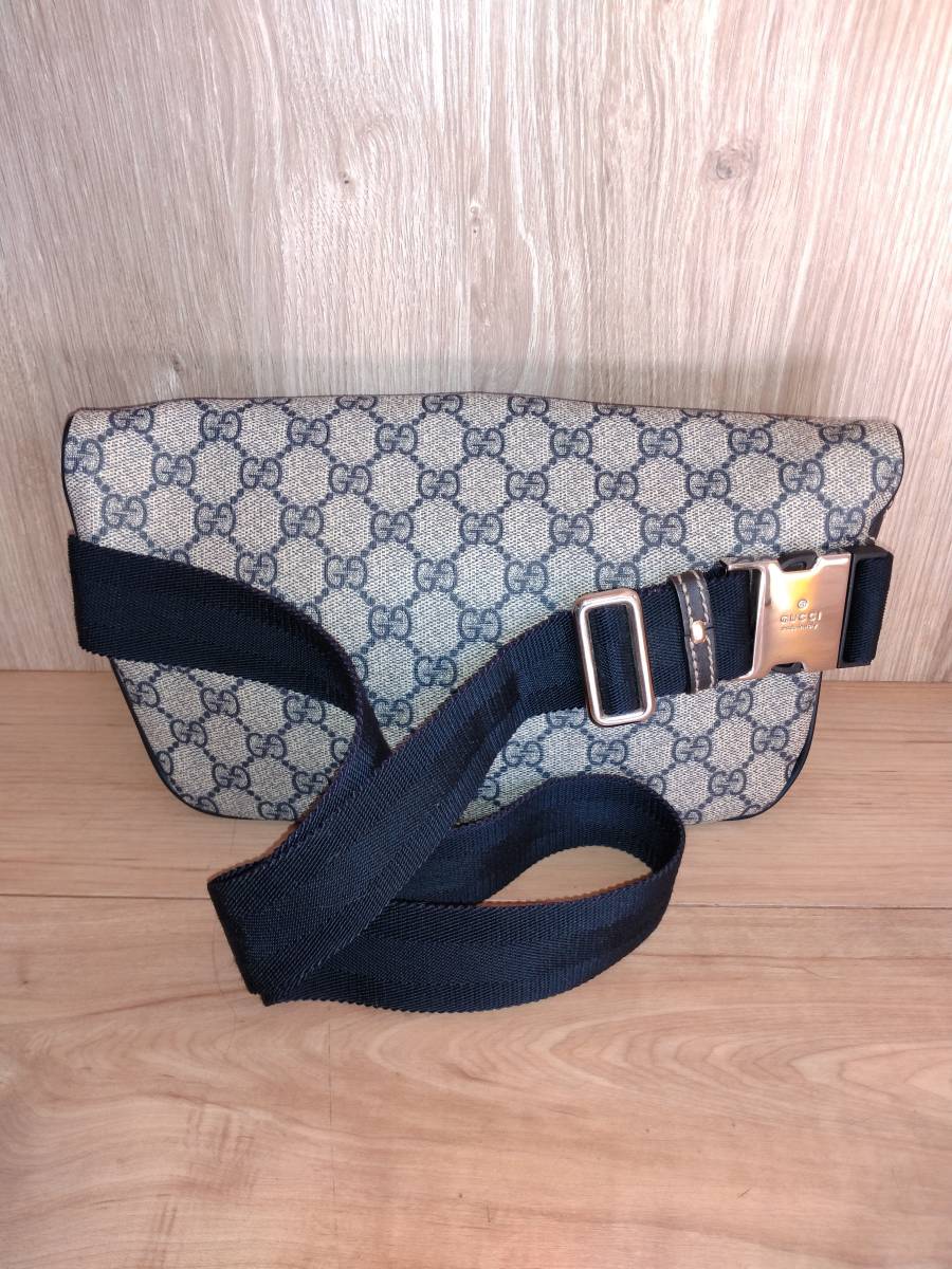 美品○GUCCI グッチ GGスプリーム ウエストポーチ ショルダーバッグ