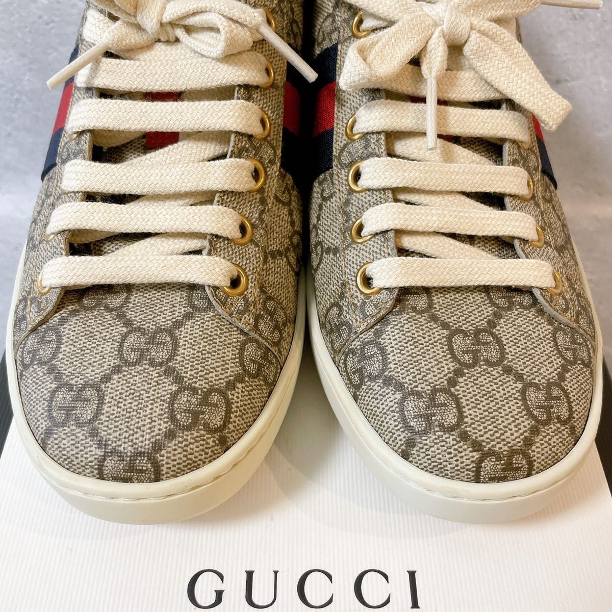 GUCCI グッチ エース GG スプリーム スニーカー キャンバス モノグラム