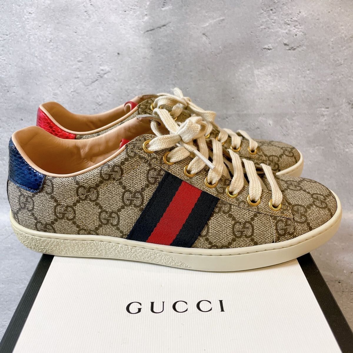 GUCCI グッチ エース GG スプリーム スニーカー キャンバス モノグラム