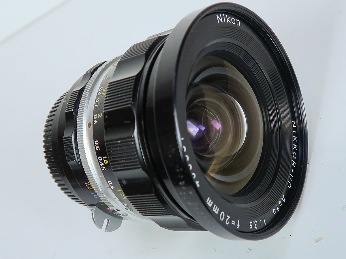 ニコン Nikon NIKKOR-UD Auto 20mm f3.5 非Ai 中古 前後キャップ付き