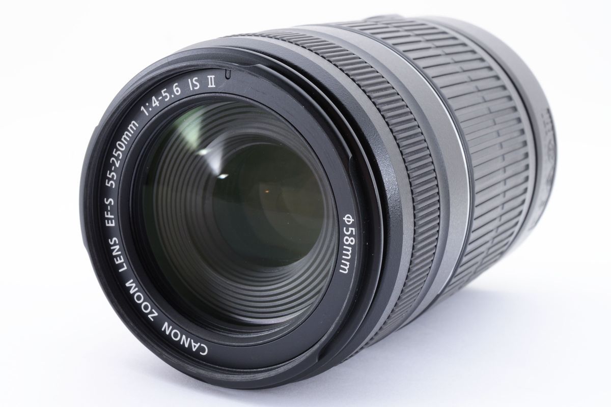 1118233 美品 Canon EF-S55-250mm f/4-5.6 IS Ⅱ 望遠レンズ /【Buyee