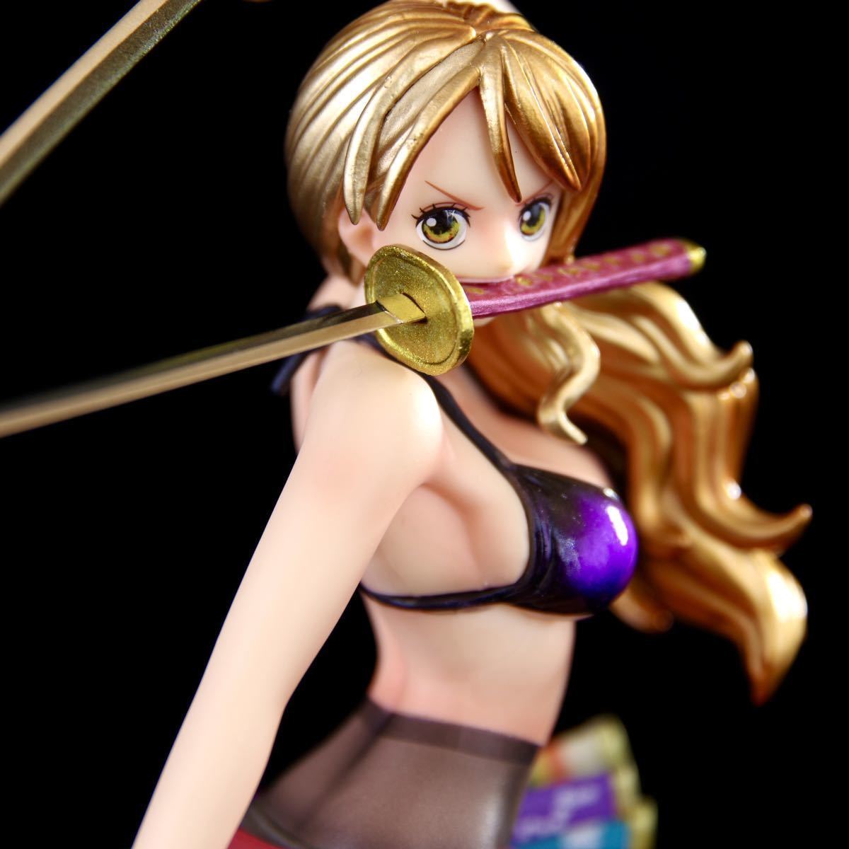 リペイント ナミ One Piece Magazine Figure ～夢の一枚～ Three Sword Style Nami フィギュア ワンピース 三刀流pop 【buyee