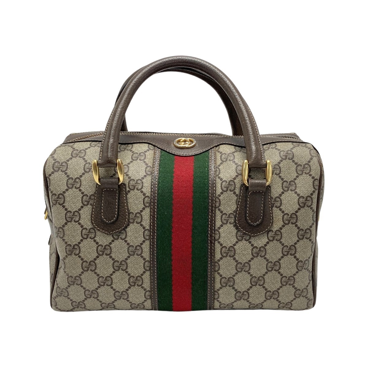 GUCCI グッチ シェリーライン ミニショルダーバッグ GG柄 ネイビー-