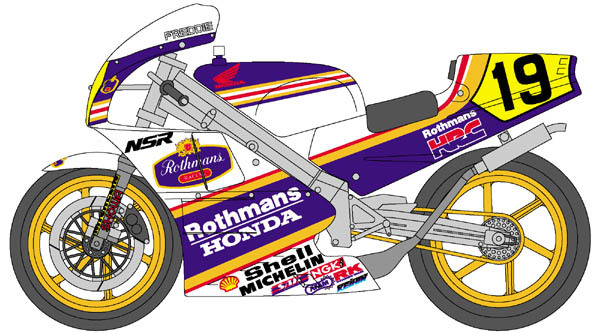 1/12キット ホンダNSR500 1988 ロスマンズ #19 スペンサー /【Buyee