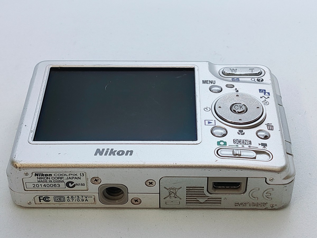 0063 【動作品】Nikon ニコン COOLPIX S3 コンパクトデジタルカメラ