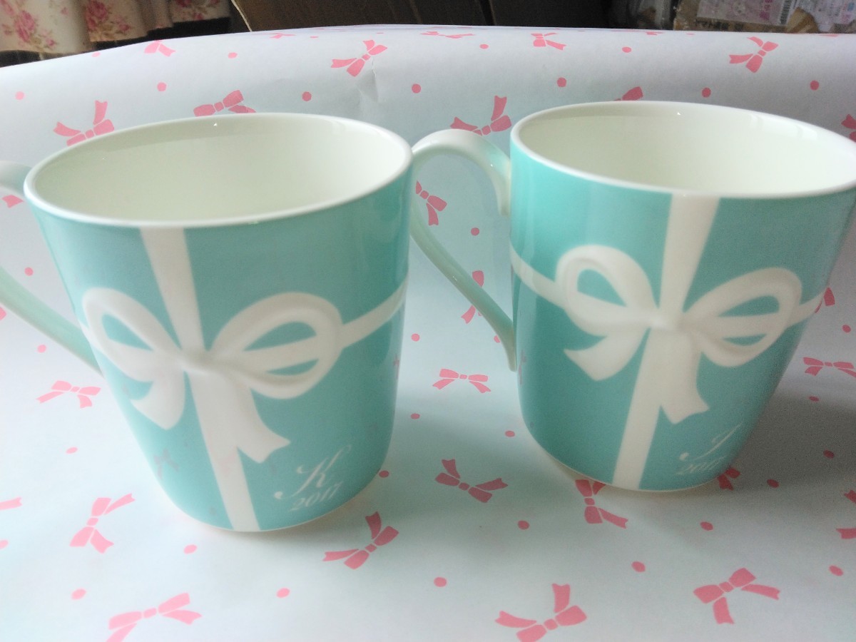 希少☆TIFFANY＆Co. NY FLAGSHIP MUG ペアマグカップ - 食器